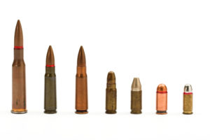 bullets in descending order of size